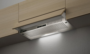 faber 315.0547.805 Cappa Cucina Aspirante Sottopensile Incasso Larghezza 90 Cm Profondità 30 Cm Griglia Grigio Chiaro/acciaio (Senza Frontalino) 152