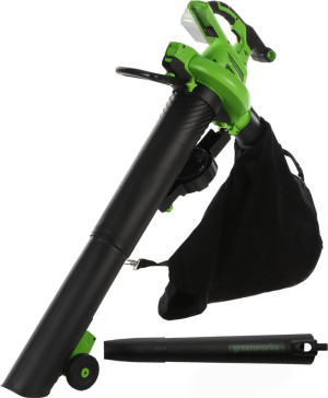 greenworks Gd48bvii Soffiatore A Batteria Aspiratore Foglie Aspirafoglie Elettrico 48v (No Batteria) - Gd48bvii