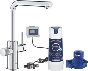 Grohe 30579000 Rubinetto Cucina Miscelatore Con Doccetta Estraibile Monocomando Colore Cromo - 30579000