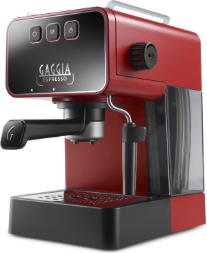 Gaggia Eg2115/03 Espresso Evolution Macchina Caffè Espresso Manuale Caffè Macinato E Cialde 15 Bar 1 O 2 Tazze Potenza 1900 Watt Colore Rosso -