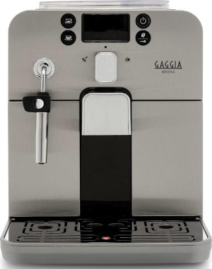 Gaggia Ri9305/11 Brera Ri9305/11 Macchina Caffé Automatica Espresso Con Macinacaffé Ed Erogatore Di Vapore Caffé In Grani Colore Nero E Silver -