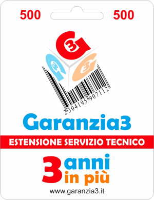 garanzia 3 Extgar1 Estensione Del Servizio Tecnico Fino A 500,00 Euro - Garanzia3