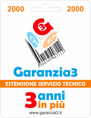 garanzia 3 Extgar3 Estensione Del Servizio Tecnico Fino A 2.000,00 Euro - Garanzia3
