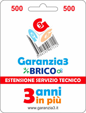 garanzia 3 Extgarbrico500 Brico - Estensione Del Servizio Tecnico Fino A 500,00 Euro - Garanzia3