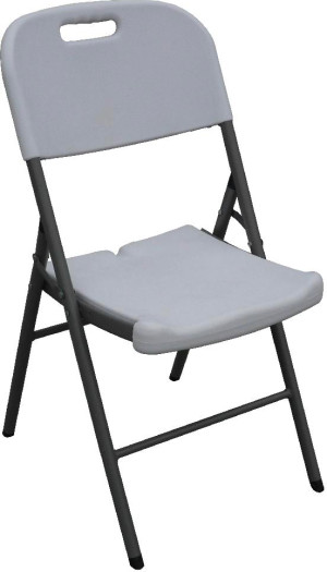 garden friend S1714186 Outlet - Sedia Pieghevole Bianca Robusta Struttura Acciaio - S1714186 Horeca