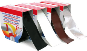 geko 230/96 - 230/97 Nastro Adesivo Professionale Per Alte Temperature Adatto A Stufe E Camini Dimensioni 40 Mm X 9 Metri Colore Nero - 230/96