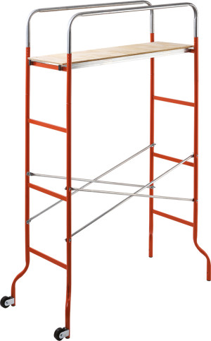gierre F0015 Trabattello In Acciaio Portatile Con Ruote Portata Massima 120 Kg Arancione, Acciaio Inox - F0015 Kreo