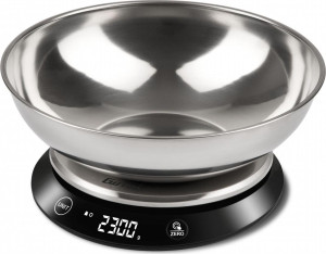 Girmi Ps8400 Bilancia Da Cucina Digitale Elettronica Peso Massimo 5 Kg Colore Nero E Acciaio Inox - Ps8400