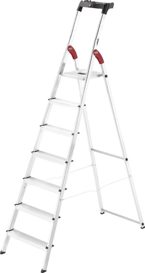hailo 8160-701 Scala Alluminio 7 Gradini Domestica H 325 Cm - 8160-701 - L60