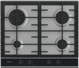 HAIER Hahg6br4xh Series 4 - Piano Cottura A Gas 4 Fuochi 59.5 Cm Acciaio Inox - Hahg6br4xh