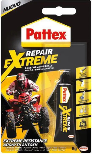 pattex 2146091 Extreme Repair 100% Gel Colla Per Incollaggi Invisibili E Flessibili Resistente Raggi Uv E Acqua
