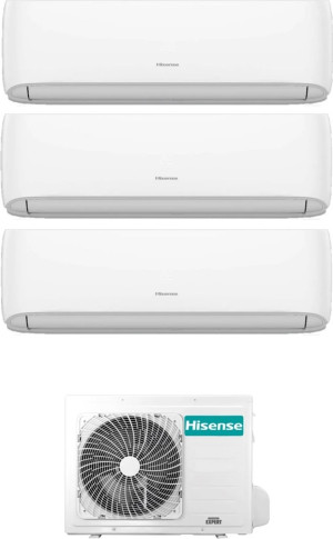 Hisense Cf20/25yr4bg/50xs1gg+3amw62u4rjc Climatizzatore Trial Split Inverter 7000+9000+18000 Btu /h Condizionatore Con Pompa Di Calore Classe A++/a+