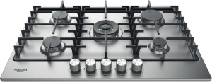 Ariston Pph 75g Df/ix Pph 75g Df/ix Piano Cottura 5 Fuochi A Gas Incasso Larghezza 75 Cm Colore Inox