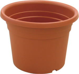 i.c.s. R80070 Vaso Tondo In Plastica Per Piante Fiori Da Esterno Giardino Ø Cm. 70x50 H Colore Terracotta - Dahlia - R80070