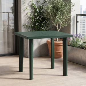 ipae progarden 47860 Tavolo Da Giardino Rettangolare In Resina Dimensioni 80x75x72 Cm Colore Verde - Fiocco