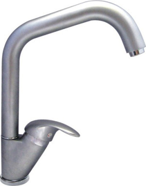 idro bric 0189sa Outlet - Rubinetto Miscelatore Per Lavello Trendy Canna Alta Cromo Satinato 0189sa
