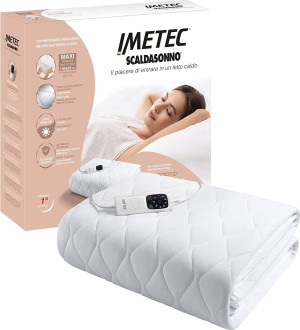 Imetec 16728 Scaldasonno Singolo Scaldaletto Elettrico 100% Anallergico 90 X 195 Cm Lavabile - 16728