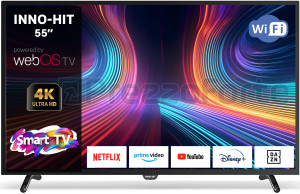 inno hit Ih55uwb4 Smart Tv 55 Pollici 4k Ultra Hd Display Led Sistema Web Os Colore Nero - Ih55uwb4