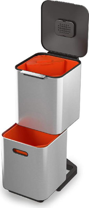joseph joseph 30063 Pattumiera Totem Compact 40 Litri Colore Inox - 30063