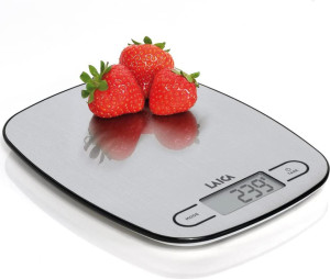 Laica Ks1033 Bilancia Da Cucina Digitale Elettronica Con Display Lcd Portata Massima 5 Kg Colore Acciaio - Ks1033