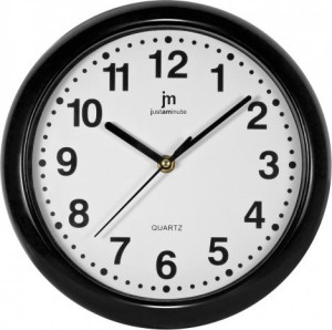 lowell 00710n Orologio Da Parete Ø 25 Cm Movimento Al Quarzo Colore Nero - Justaminute 00710n