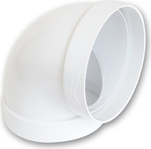 la ventilazione Ccr125b Curva Per Aerazione Canalizzata 90° Ø Mm. 125 - Ccr125b