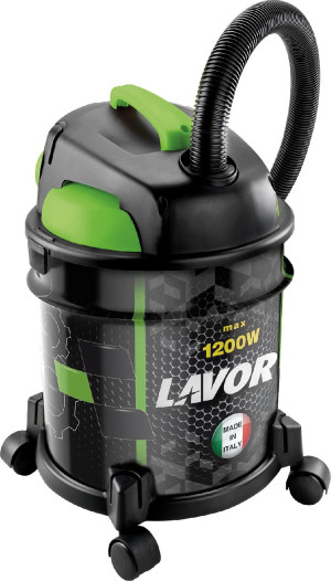 lavor 82430031 Bidone Aspiratutto Solidi E Liquidi Capacità 20 Litri Potenza 1200 Watt Funzione Soffiatore Con Ruote - 8.243.0031 Rudy 1200 S