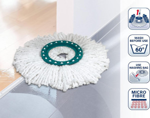 leifheit 52095 Testa Ricambio Microfibra Clean Twist - 52095