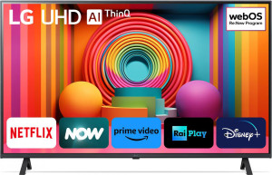 LG 43ur75006lk.Api Smart Tv 43 Pollici 4k Ultra Hd Display Led Sistema Webos Dolby Digital Hdr10 Pro Classe G Colore Nero - 43ur75006lk.Api