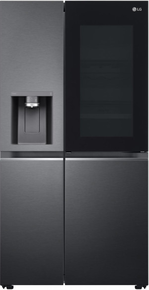 LG Gsxv91mcae Frigorifero Americano Side By Side Capacità 635 Litri Classe Energetica E Raffreddamento Total No Frost Colore Nero - Gsxv91mcae