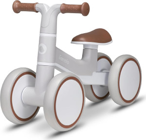 lionelo Lo-Villy Beige Latte Bici Senza Pedali Per Bambini 1-3 Anni Colore Bianco Sporco - Villy