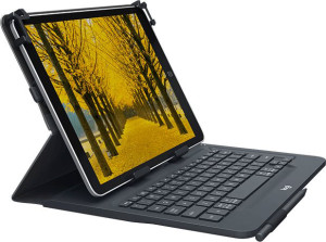 Logitech 920-008335 Custodia Con Tastiera Bluetooth Senza Fili Per Tablet Universale Display Fino A 10" Colore Nero - 920-008335 Universal Folio
