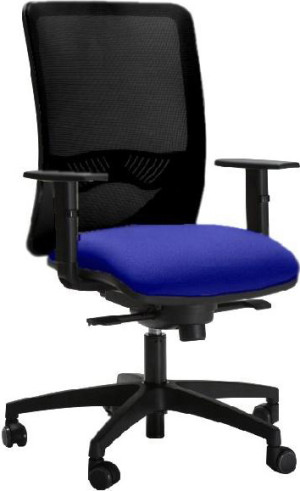 mael 331snom Sy004 M87 3 308 Sedia Ergonomica Con Ruote E Braccioli In Tessuto Mesh Colore Blu Scuro - Rio