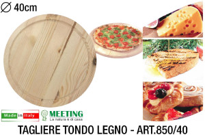 meeting 08 Tagliere Tondo Legno Cm 40 Articolo 850 40 - 08