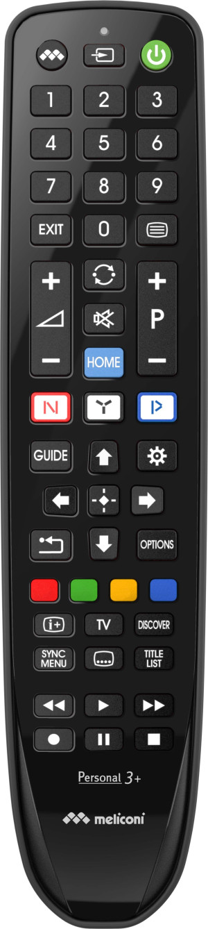 Meliconi Personal 3+ Gumbody Personal 3+ Telecomando Per Tv Sony Preprogrammato Con Funzione Apprendimento Colore Nero