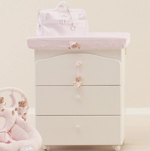 nanan 12546r Coprifasciatoio In Cotone 48x82x9 Cm Colore Rosa - Puccio