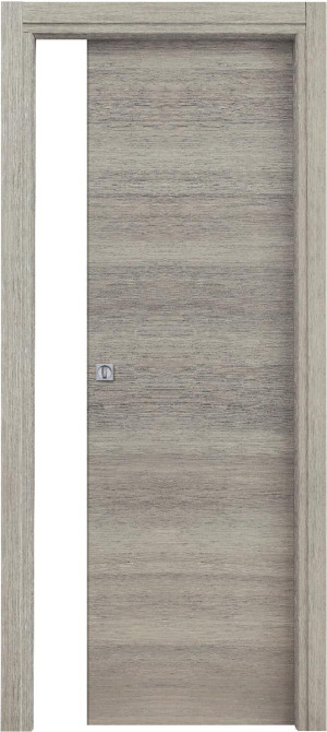 nbrand Ka02i2sa003r62 Porta Scorrevole 210x80 Cm In Mdf Colore Rovere / Grigio - Ka02i2sa003r62