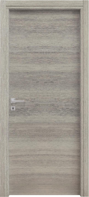 nbrand Kb0203ba001r62 Porta Interna A Battente 210x70 Cm In Mdf Colore Rovere / Grigio - Kb0203ba001r62