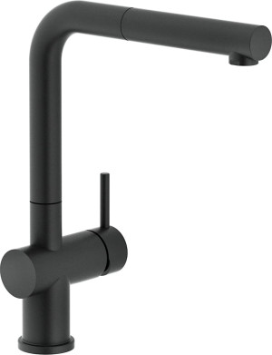 nobili Lv00117/1bm Rubinetto Cucina Miscelatore Monocomando Con Canna Girevole E Doccetta Ø 50 Cm Colore Nero - Lv00117/1bm