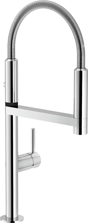 nobili Mv92300/50cr Rubinetto Cucina Miscelatore Monocomando Con Canna Girevole E Doccetta Ø 50 Cm Cromato - Mv92300/50cr