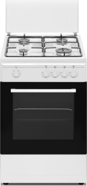 nikkei Sn554we Cucina A Gas 4 Fuochi Forno Elettrico Con Grill Larghezza X Profondità 50x50 Cm Colore Bianco - Sn554we
