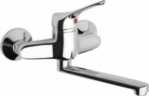 paini 04cr501p1 Rubinetto Cucina Miscelatore Lavello A Muro Monocomando Colore Cromo - 04cr501p1 Pilot