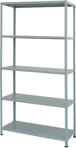 prometal Scaffal. 120x40 G Scaffale Metallo Scaffalatura 5 Ripiani Cm. 120x40x200 H Colore Grigio