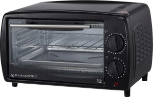 pyramidea Fo1209 Forno Elettrico Fornetto Con Grill Capacità 12 Litri Potenza 650 Watt Timer E Termostato Colore Nero - Fo1209