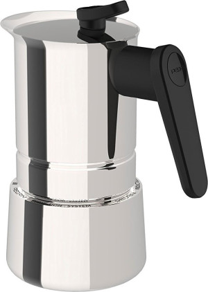 pedrini 1021448 Caffettiera Induzione 6 Tazze Acciaio Inossidabile - Cf038