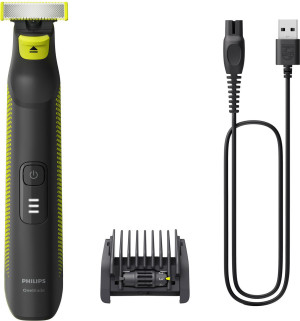 Philips Qp6506/15 Regolabarba A Batteria Rasoio Resistente All'Acqua Colore Nero/lime Oneblade Pro - Qp6506/15 Face