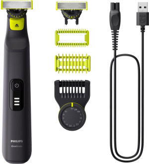 Philips Qp6542/15 Rifinitore Viso E Corpo Wet&dry Autonomia 90 Minuti Oneblade Pro 360 - Qp6542/15