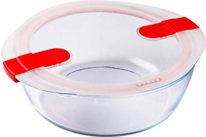 pyrex 208ph00/7146 Contenitore Con Coperchio 23 Cm 26 Cm 8 Cm Vetro Borosilicato Trasparente - 208ph00/7146