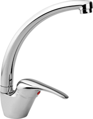 r.a. Ty-B005 Rubinetto Cucina Miscelatore Lavabo Monocomando Cartuccia Ø 40 Mm Canna Alta Finitura Cromo - Ty-B005 Serie Luna