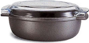 risoli 00109f/36t00 Pentola Casseruola Antiaderente Ovale In Alluminio 36x24 Cm Con 2 Manici E Coperchio In Vetro - Saporella